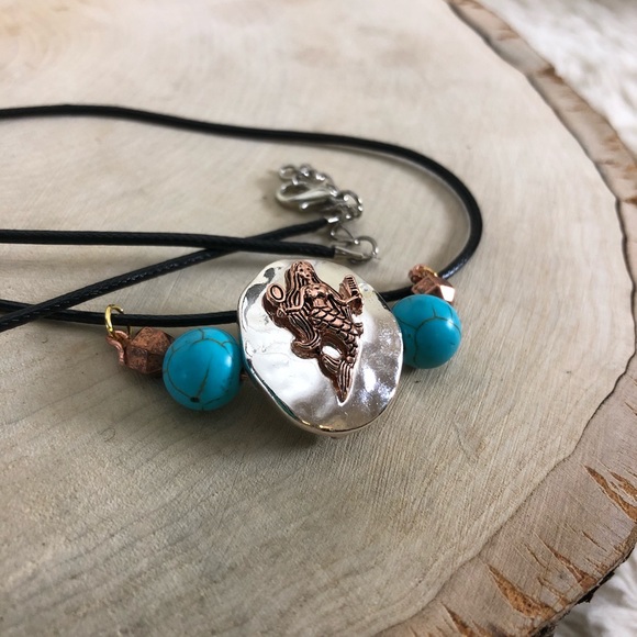 Eclectikos Jewelry - Copper Mermaid Pendant Necklace
